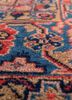 aalam blue wool hand knotted Rug - CloseUp aalam blue wool hand knotted Rug - CloseUp