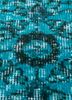 lacuna blue wool hand knotted Rug - CloseUp lacuna blue wool hand knotted Rug - CloseUp