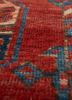 aalam red and orange wool hand knotted Rug - CloseUp aalam red and orange wool hand knotted Rug - CloseUp