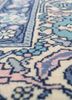 aalam blue wool hand knotted Rug - CloseUp aalam blue wool hand knotted Rug - CloseUp