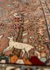 gulmarg red and orange silk hand knotted Rug - CloseUp gulmarg red and orange silk hand knotted Rug - CloseUp