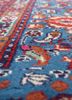 aalam blue wool hand knotted Rug - CloseUp aalam blue wool hand knotted Rug - CloseUp