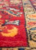 aalam red and orange wool hand knotted Rug - CloseUp aalam red and orange wool hand knotted Rug - CloseUp