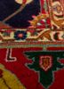 aalam blue wool hand knotted Rug - CloseUp aalam blue wool hand knotted Rug - CloseUp