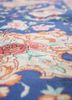 gulmarg blue silk hand knotted Rug - CloseUp gulmarg blue silk hand knotted Rug - CloseUp