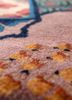 aalam blue wool hand knotted Rug - CloseUp aalam blue wool hand knotted Rug - CloseUp