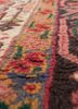 aalam pink and purple wool hand knotted Rug - CloseUp aalam pink and purple wool hand knotted Rug - CloseUp