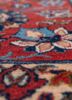 aalam red and orange wool hand knotted Rug - CloseUp