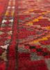 kiaan red and orange wool hand knotted Rug - CloseUp kiaan red and orange wool hand knotted Rug - CloseUp