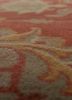 aalam green wool hand knotted Rug - CloseUp