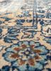 aalam blue wool hand knotted Rug - CloseUp aalam blue wool hand knotted Rug - CloseUp