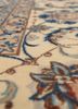 aalam beige and brown wool and silk hand knotted Rug - CloseUp aalam beige and brown wool and silk hand knotted Rug - CloseUp