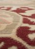 aalam red and orange wool hand knotted Rug - CloseUp aalam red and orange wool hand knotted Rug - CloseUp