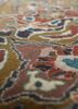 aalam green wool hand knotted Rug - CloseUp aalam green wool hand knotted Rug - CloseUp