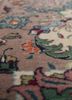 aalam green wool hand knotted Rug - CloseUp