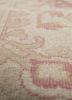 aalam green wool hand knotted Rug - CloseUp
