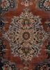 gulmarg red and orange silk hand knotted Rug - CloseUp gulmarg red and orange silk hand knotted Rug - CloseUp