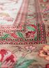 gulmarg red and orange silk hand knotted Rug - CloseUp gulmarg red and orange silk hand knotted Rug - CloseUp