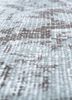 vintage grey and black wool hand knotted Rug - CloseUp vintage grey and black wool hand knotted Rug - CloseUp