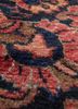 aalam red and orange wool hand knotted Rug - CloseUp aalam red and orange wool hand knotted Rug - CloseUp