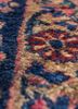 aalam red and orange wool hand knotted Rug - CloseUp aalam red and orange wool hand knotted Rug - CloseUp