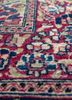 aalam red and orange wool hand knotted Rug - CloseUp aalam red and orange wool hand knotted Rug - CloseUp