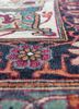 aalam blue wool hand knotted Rug - CloseUp aalam blue wool hand knotted Rug - CloseUp