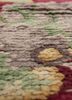 aalam pink and purple wool hand knotted Rug - CloseUp aalam pink and purple wool hand knotted Rug - CloseUp