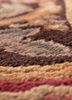 aalam beige and brown wool hand knotted Rug - CloseUp