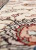 gulmarg red and orange silk hand knotted Rug - CloseUp