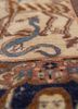 aalam blue wool hand knotted Rug - CloseUp aalam blue wool hand knotted Rug - CloseUp