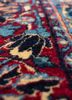 aalam blue wool hand knotted Rug - CloseUp aalam blue wool hand knotted Rug - CloseUp