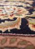 aalam red and orange wool and silk hand knotted Rug - CloseUp aalam red and orange wool and silk hand knotted Rug - CloseUp