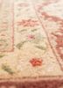 aalam green wool and silk hand knotted Rug - CloseUp