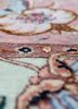 aalam pink and purple wool and silk hand knotted Rug - CloseUp