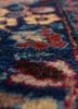 aalam pink and purple wool hand knotted Rug - CloseUp