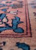 aalam blue wool hand knotted Rug - CloseUp aalam blue wool hand knotted Rug - CloseUp