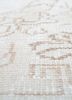 vintage ivory wool hand knotted Rug - CloseUp vintage ivory wool hand knotted Rug - CloseUp