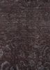 azalea grey and black wool and silk hand knotted Rug - CloseUp azalea grey and black wool and silk hand knotted Rug - CloseUp