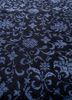 aalam blue wool and silk hand knotted Rug - CloseUp aalam blue wool and silk hand knotted Rug - CloseUp