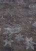 azalea grey and black wool and silk hand knotted Rug - CloseUp azalea grey and black wool and silk hand knotted Rug - CloseUp