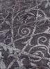 azalea grey and black wool and silk hand knotted Rug - CloseUp azalea grey and black wool and silk hand knotted Rug - CloseUp