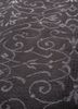 azalea grey and black wool and silk hand knotted Rug - CloseUp azalea grey and black wool and silk hand knotted Rug - CloseUp