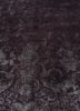 azalea grey and black wool and silk hand knotted Rug - CloseUp azalea grey and black wool and silk hand knotted Rug - CloseUp