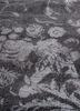 azalea grey and black wool and silk hand knotted Rug - CloseUp