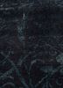 azalea grey and black wool and silk hand knotted Rug - CloseUp