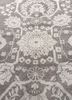 aalam red and orange wool and silk hand knotted Rug - CloseUp