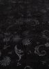 azalea grey and black wool and silk hand knotted Rug - CloseUp azalea grey and black wool and silk hand knotted Rug - CloseUp