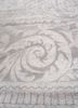 aalam grey and black wool and silk hand knotted Rug - CloseUp