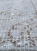 vintage grey and black wool hand knotted Rug - CloseUp vintage grey and black wool hand knotted Rug - CloseUp